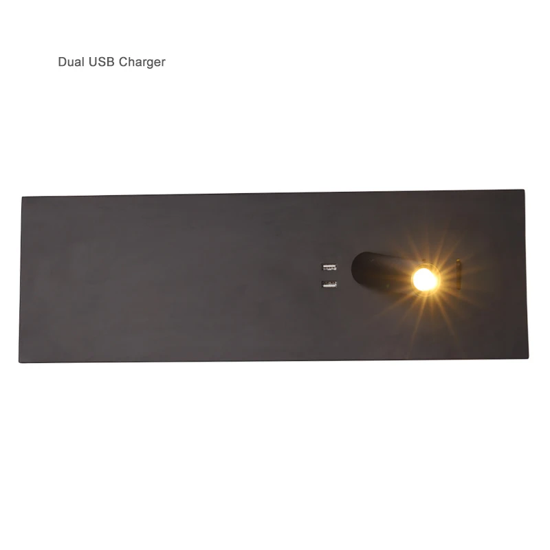 rectangle black Zerouno светодиодный ночник, лампа, современный USB зарядное устройство, для чтения книг, Ночной светильник, для дома, лофт, изголовье, для чтения, настенный светильник - Испускаемый цвет: rectangle black