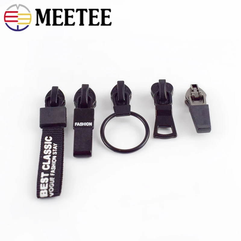 Meetee 10 шт 5 # Анти загрузочные ползунки на молнии для водонепроницаемой обратной
