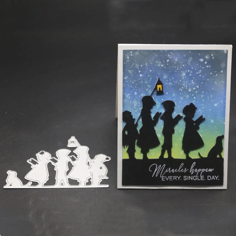 Трафарет с рамкой в виде собаки уличное освесветильник украшение сделай сам