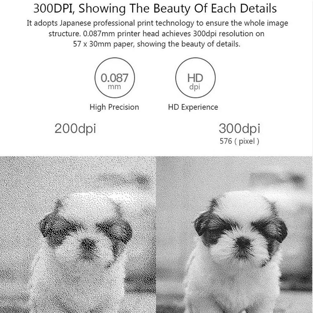 Портативный Карманный фотопринтер беспроводной термопринтер с этикетками Bluetooth