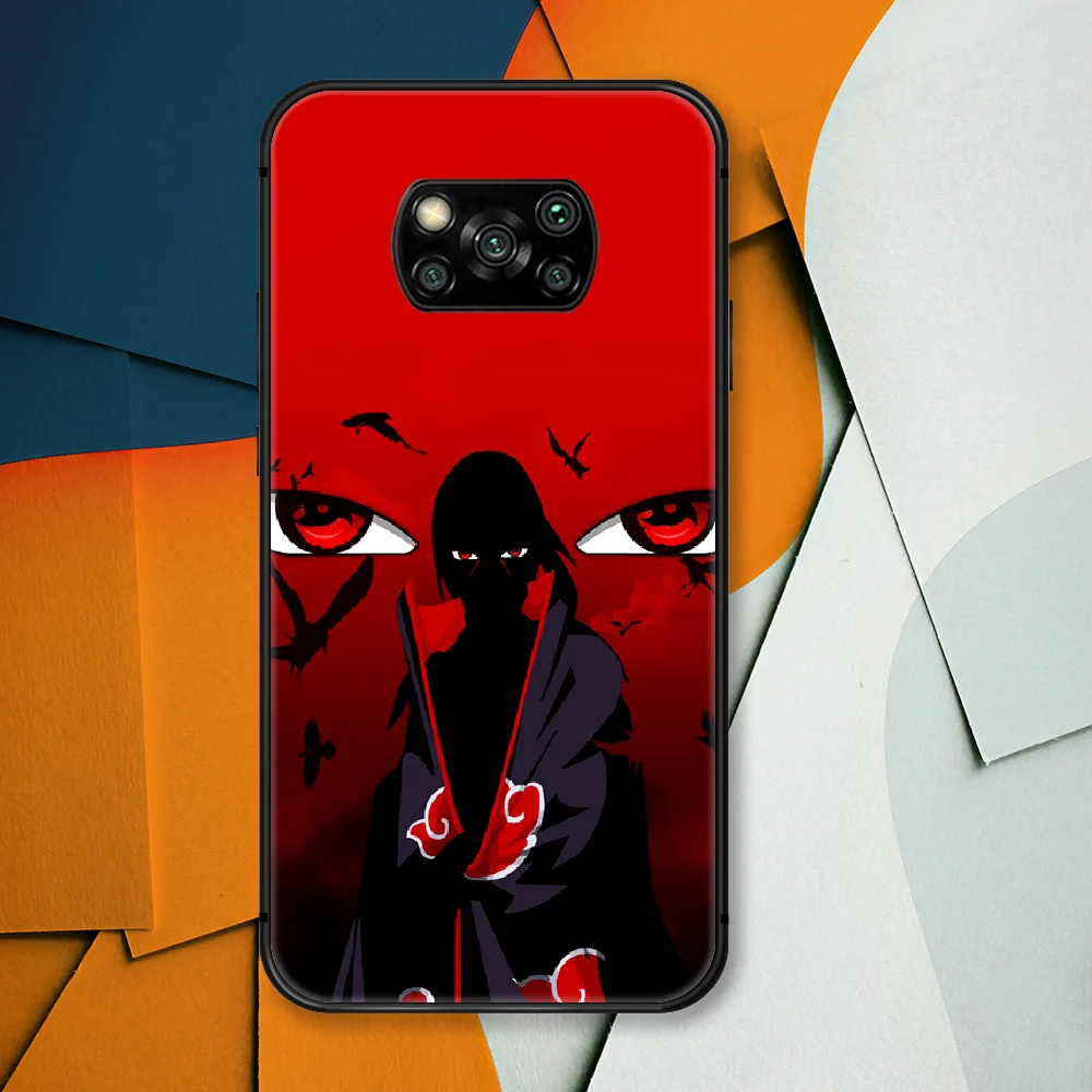 

Akatsuki Uchiha Itachi Anime Phone Case For Xiaomi Mi Note 10 A3 9 MAX 3 A2 8 9 Lite Pro Ultra black Etui Painting Cell Tpu