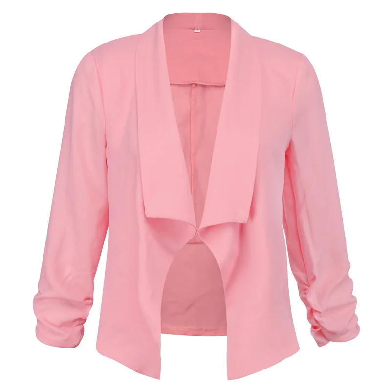 Женский маленький костюм с длинным рукавом осенние короткие блейзеры тонкие