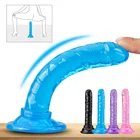 Реалистичный фаллоимитатор Umania с присоской, сверхмягкий искусственный пенис из ТПЭ, секс-игрушка для женщин, массажер для мастурбации