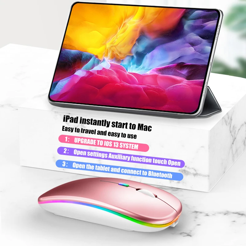 Беспроводная мышь 2 4 ГГц USB RGB Bluetooth-совместимая беспроводная компьютерная
