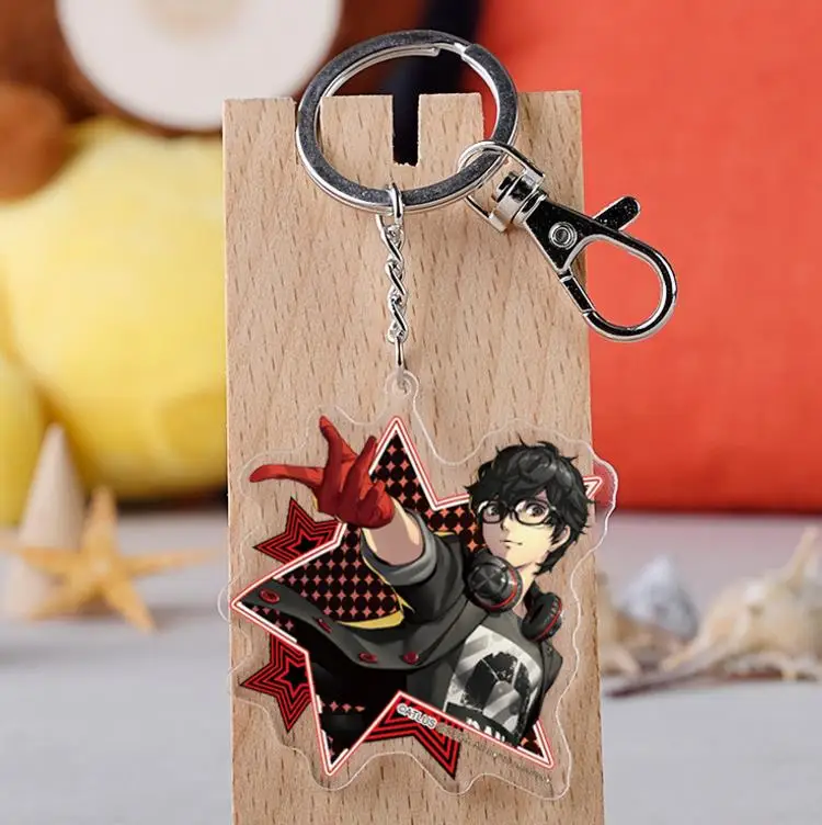 1 шт. новинка мультяшная Аниме игра Persona акриловый брелок фигура Джокер Akira Kurusu