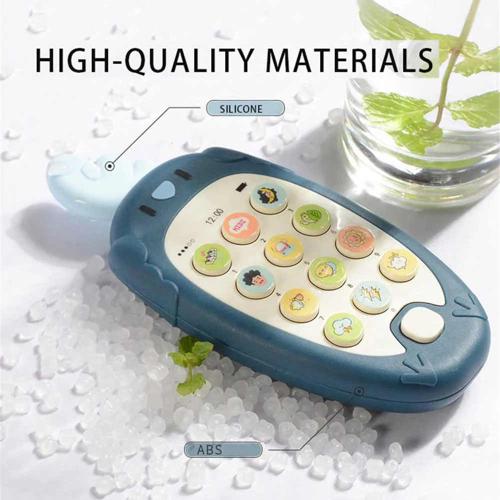 Детский телефон игрушка музыкальная звуковая машина для детей Раннее Обучение