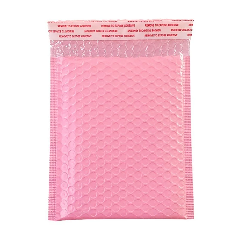 50 шт. светильник розовый поли с воздушно-пузырчатой плёнкой внутри из крафт-бумаги, проложенный конверт уплотнения собственной личности по... от AliExpress WW