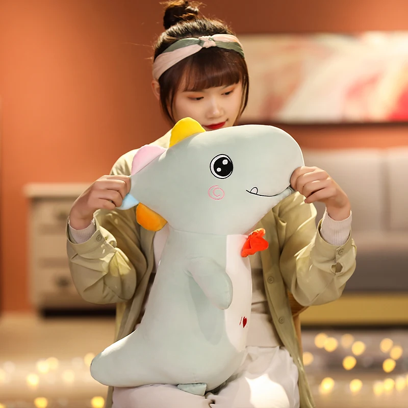 Новинка 60/90 см большой длинный милый динозавр плюшевые игрушки мягкие Мультяшные