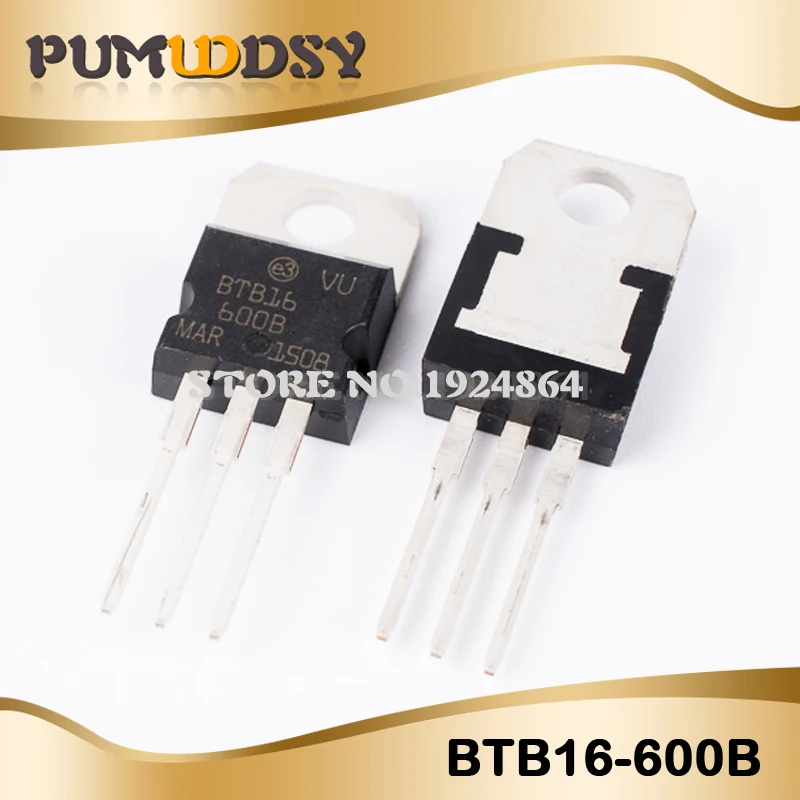 50 шт. BTB16-600B до-220 BTB16-600 TO220 BTB16-600 BTB16 Двунаправленный Триод тиристорный