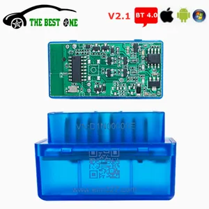 Диагностический сканер ELM327 V2.1, компактный автомобильный диагностический сканер с поддержкой Bluetooth 4,0, CAN Чип ELM 327, для IOSAndroidПК