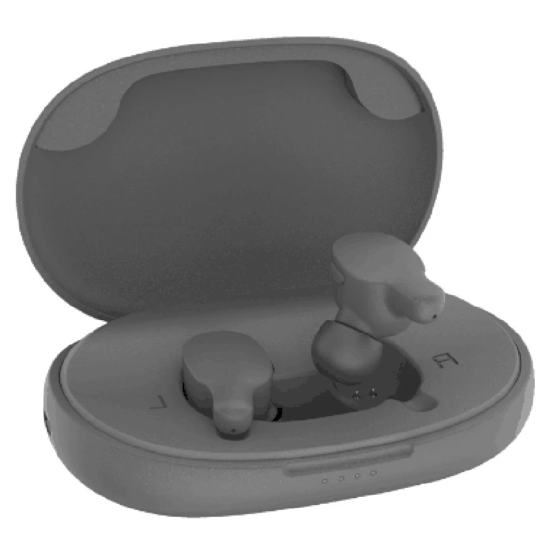 Gray Remax Tws-3 Беспроводные Bluetooth спортивные наушники Hifi бас шумоподавление игровая гарнитура отпечаток пальца наушники для Iph - Цвет: Gray
