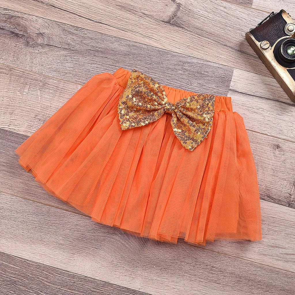 

Newborn Infant Baby Girls Letter Halloween Print Romper Tulle Skirt Outfits Set