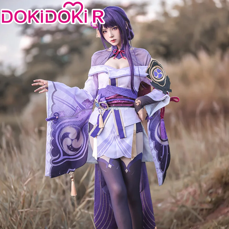 DokiDoki R Game Genshin Impact Cosplay Raiden Shogun Ba'al костюм Baal Косплей|Игровые костюмы| |
