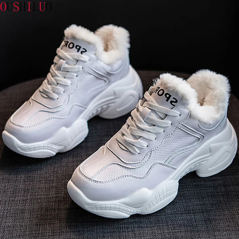 Кроссовки из натуральной кожи женская белая Повседневная обувь женские