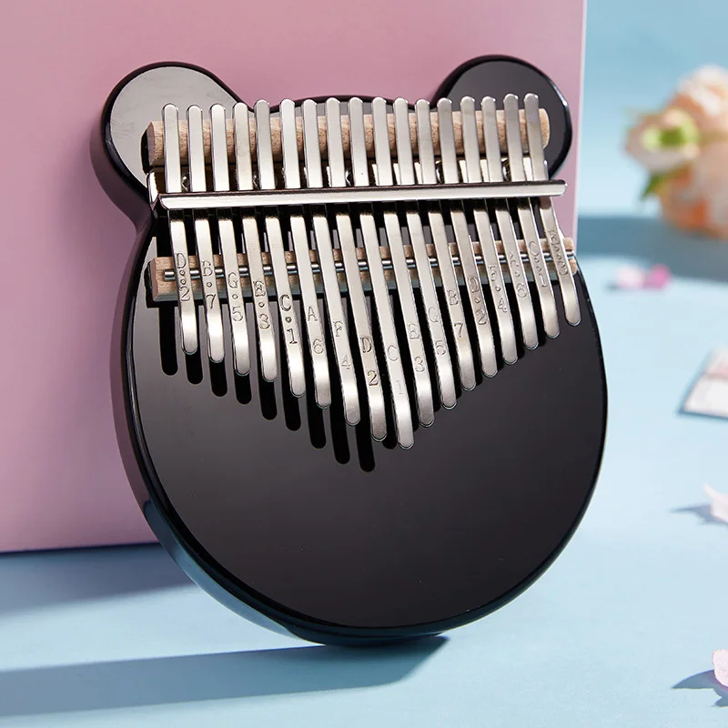 Калимба с 17 клавишами Кристальное пальцевое пианино акриловое прозрачное клавиш