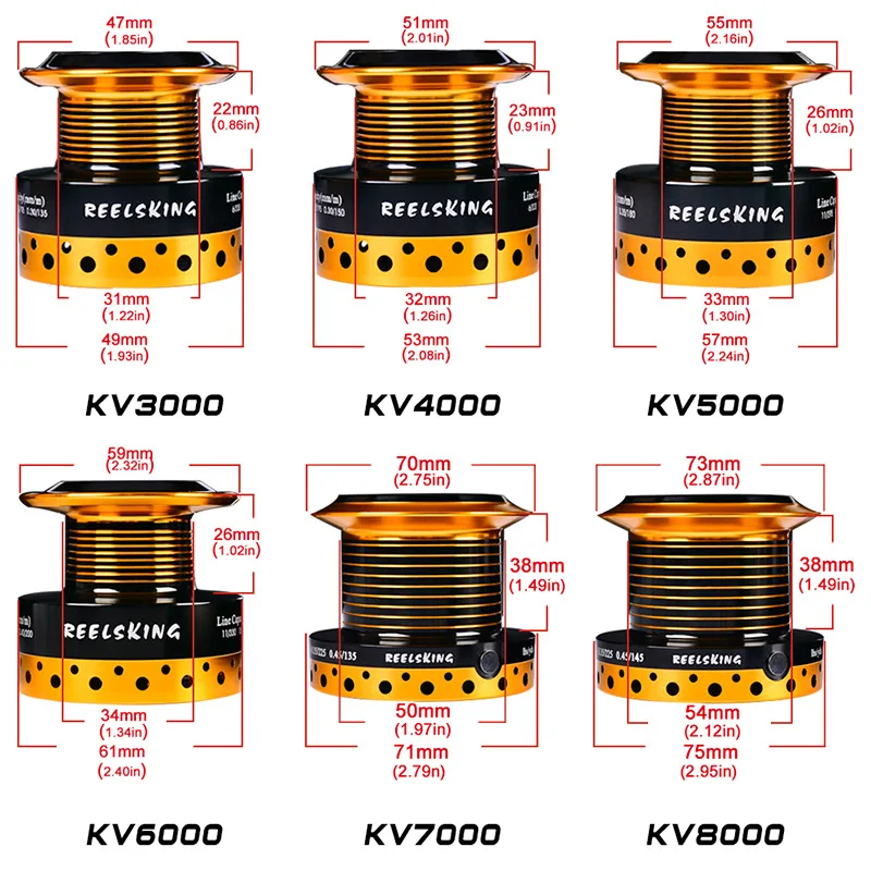 LIEYUWANG Высококачественная кв Рыболовная катушка металлическая CNC Катушка