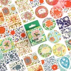 46 шт. милые коробки Diy украшения мини размер Винтажные Цветы Васи бумажные наклейки для ноутбука Скрапбукинг чашки дневник блокнот