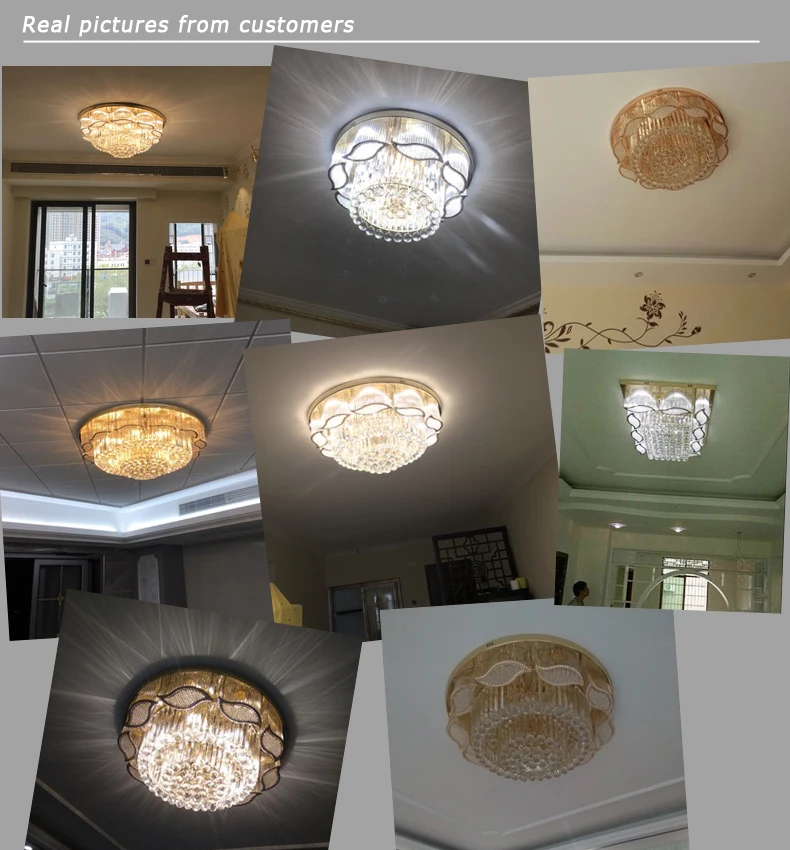 

Gold Crystal Ceiling Lamp Living Room Plafonnier led Deckenleuchte Luminaire Plafonnier led Moderne Plafondlamp Ceiling Lights