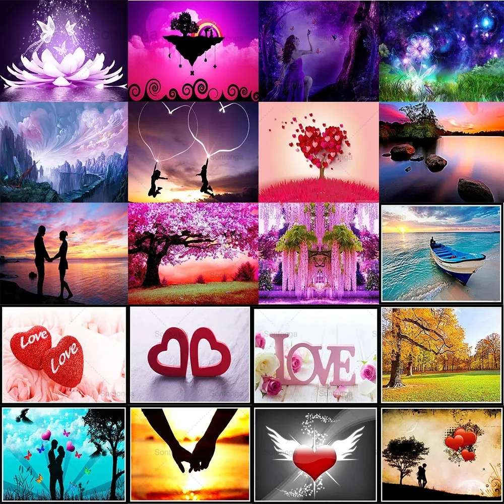 

Sontonga 5D Diamond Painted Full Diamond Animal Round Diamond Mosaic Pattern Home Decoration Diy Handmade