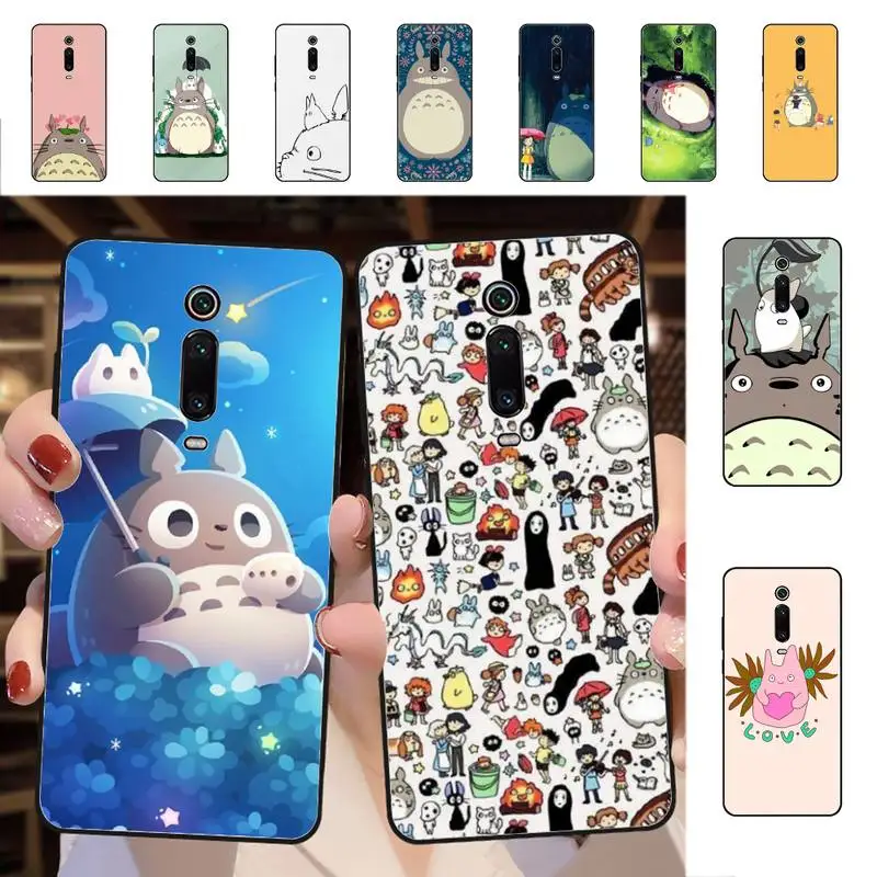 

YNDFCNB Anime Totoro Phone Case for Redmi 5 6 7 8 9 A 5plus K20 4X 6 cover