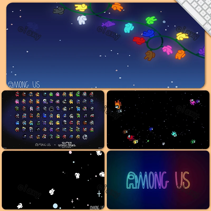 

Игровой Настольный коврик, мультяшный космос, астронавт, компьютерный геймерский шкаф, большой коврик для мыши, милые аксессуары, полный ге...