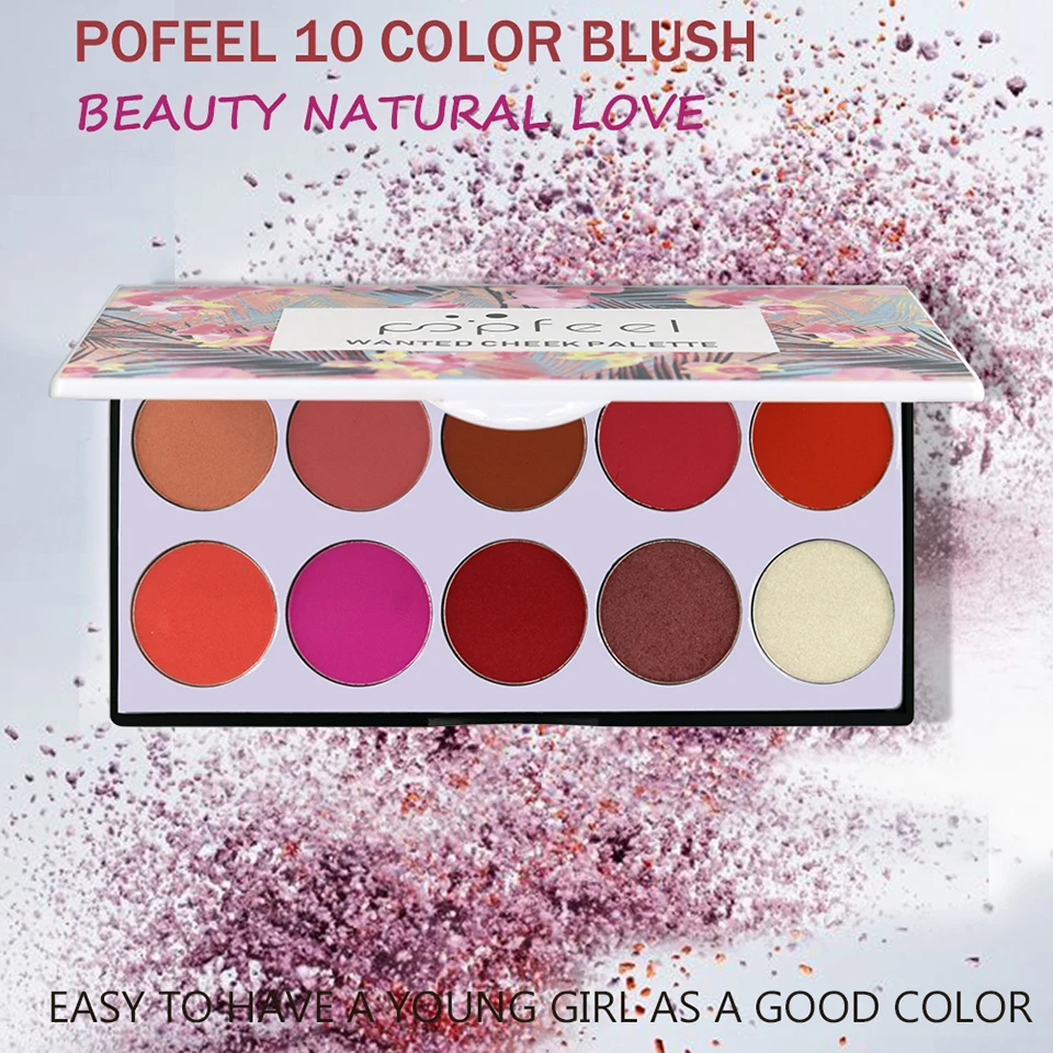 Румяна для макияжа гладкая палитра румян цвет держится длинное искусственное