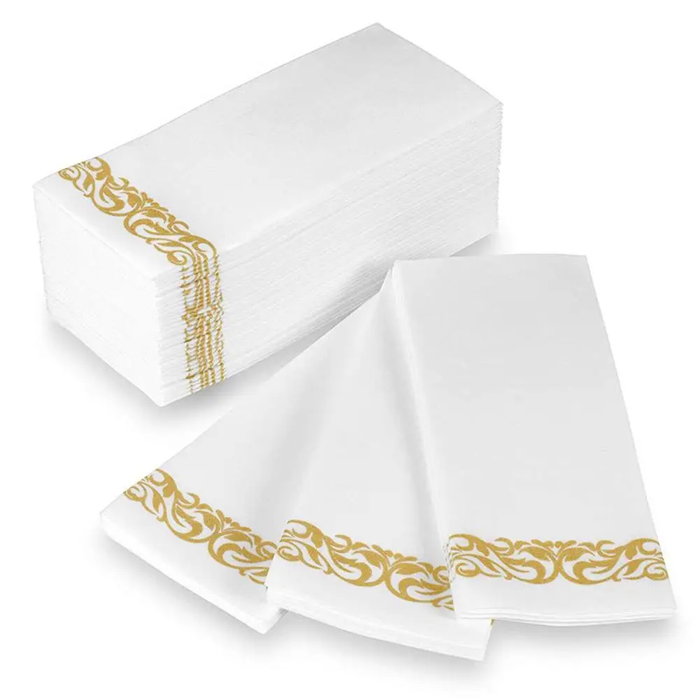 

50Pcs Disposable Tissue Napkin Home Restaurant Dish Bowl Paper Towel Table Decor Household Merchandises Skin Friendly
