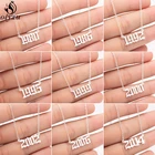 Ожерелье с цифрами для женщин и мужчин в стиле панк, колье в английском стиле, под заказ, подарок на Рождество, 1970, 1980, 1990, 2000, 2010, 2020