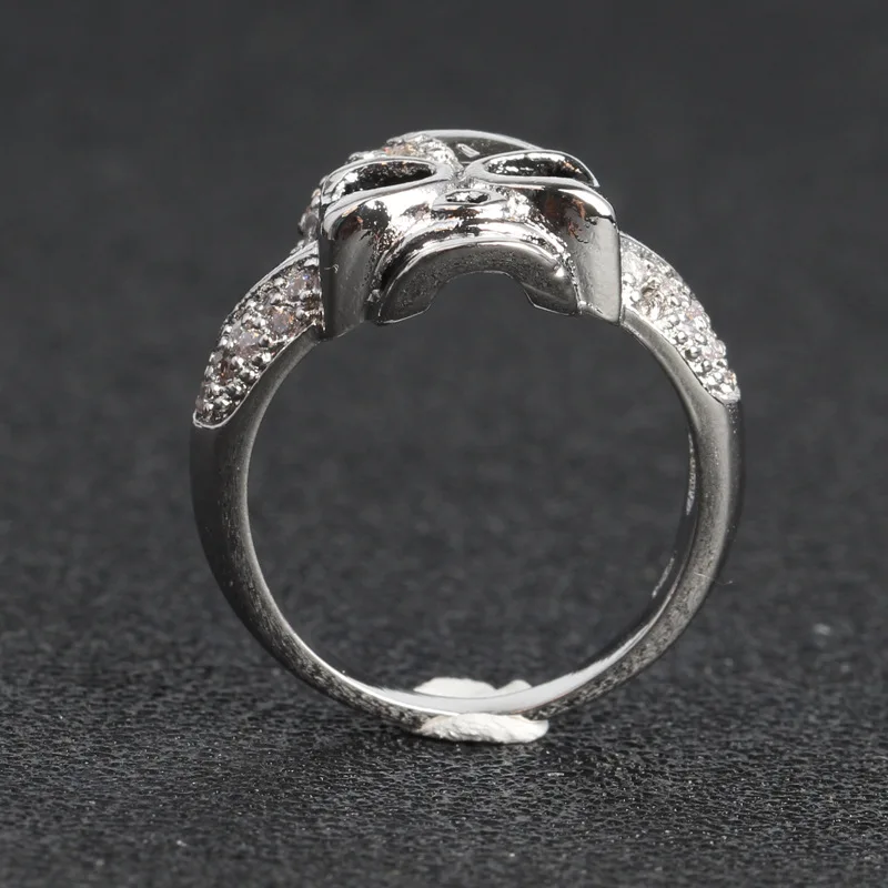 2021 новый череп скелета в стиле панк Модные кольца для мужчин и женщин вечерние