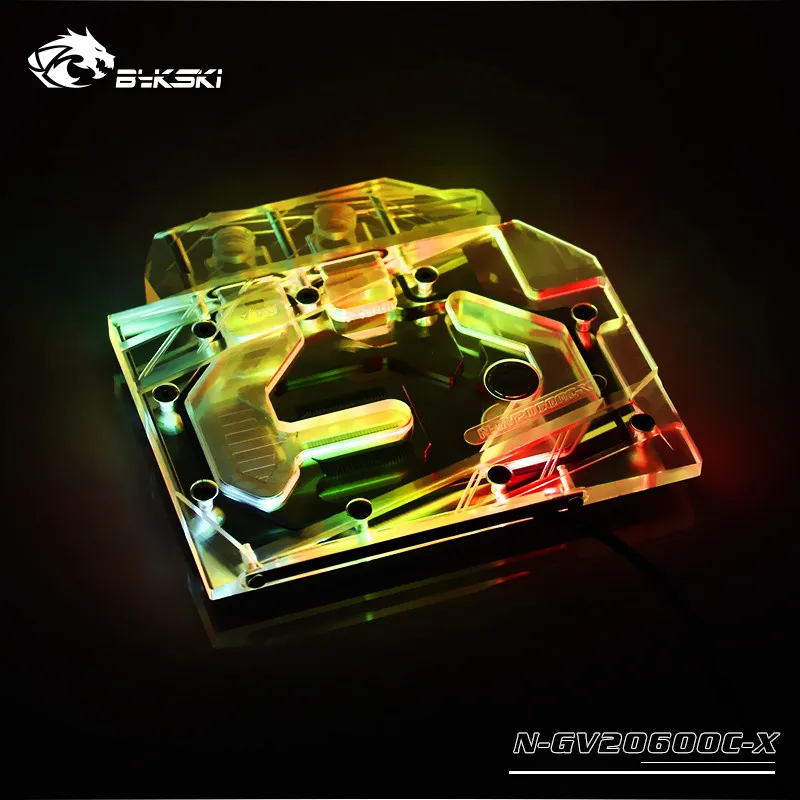 Bykski полный охват RGB/A-RGB блок GPU воды для Gigabyte RTX2060 мини ITX OC 6G Графика карты N-GV2060OC-X |