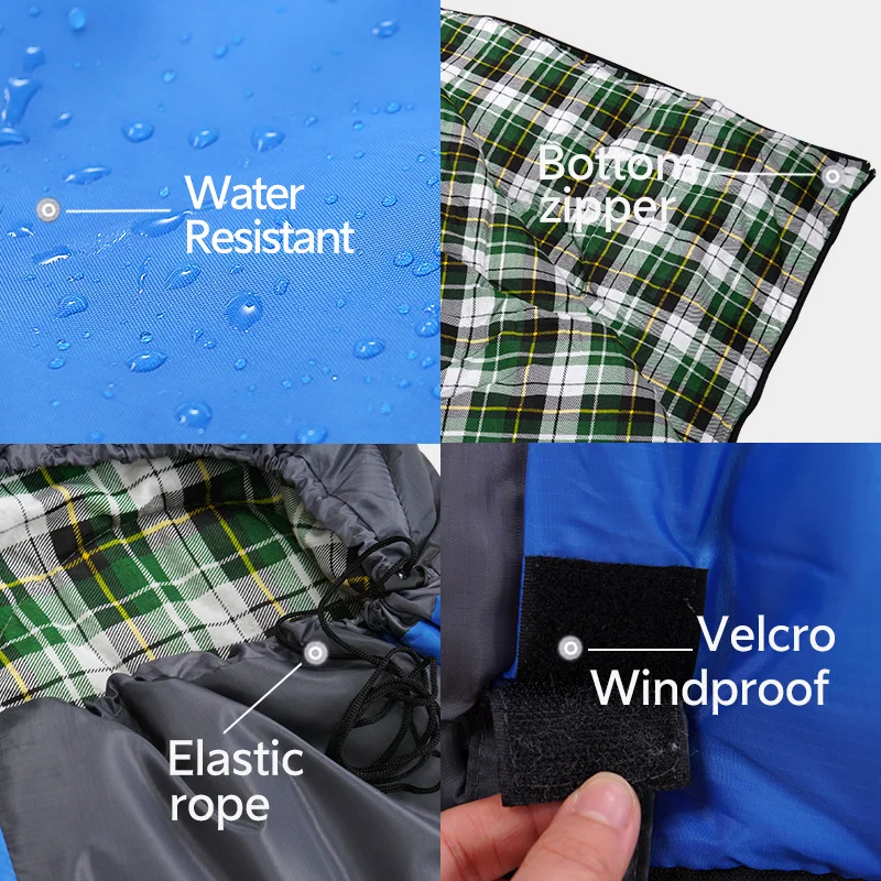 Легкий Всесезонный теплый и холодный Рюкзак конверт для кемпинга спальный мешок