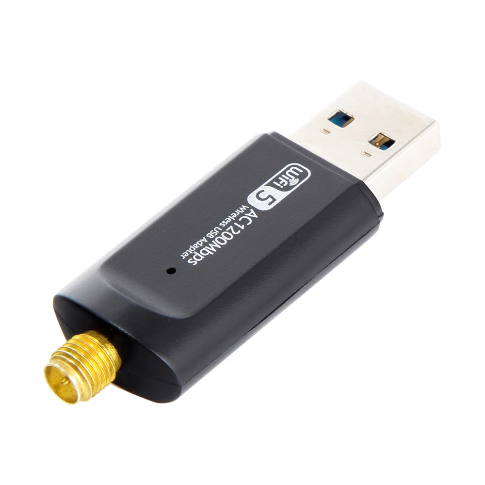 С беспроводным usb адаптером CD 1200 Мбит/с двухдиапазонный 2 4/5 ГГц с антенной 802.11AC