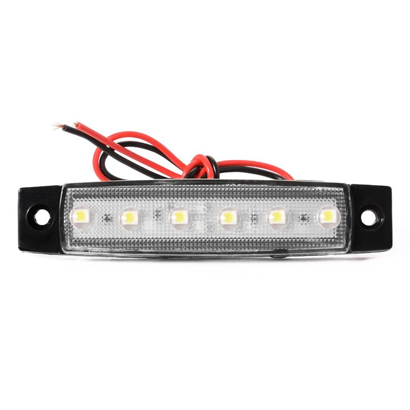10 шт. 24 в хвост 6 SMD СВЕТОДИОДНЫЙ индикатор боковые индикаторы задний фонарь белый