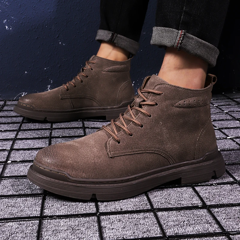 

Men's Casual Leather Shoes High Sneakers Top Men Causal Shoes For Sneaker Man Casual Shoe Mens Loafers Leather Black Fashion