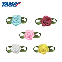 yama foliage rose flower diameter 10mm%c2%b12mm leaf 22mm%c2%b13mm 200pcsbag satin ribbon for baby hair bow gift crafts wedding party