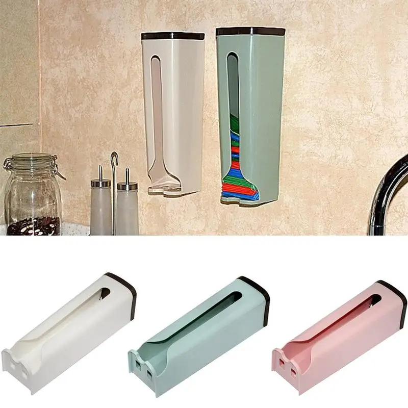 

Storage Boxes Bag Holder Dispenser Grocery Plastic Bag Storage Box Wall Mounted Kitchen Organizer Garbage Bag Storage Boxes