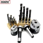 Расточная головка 2 дюйма, 50 мм, 1 держатель Морзе, 9 расточных оправок 12 мм для токарного станка с ЧПУ, набор сверлильных инструментов