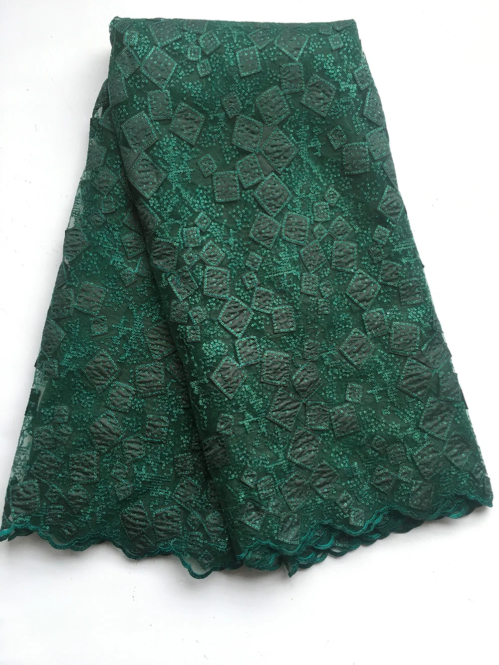Teal green lace Новое поступление лазерная вышивка кружевная ткань кружева жженые оранжевые свадебные платья одежда кружева - Цвет: Teal green lace