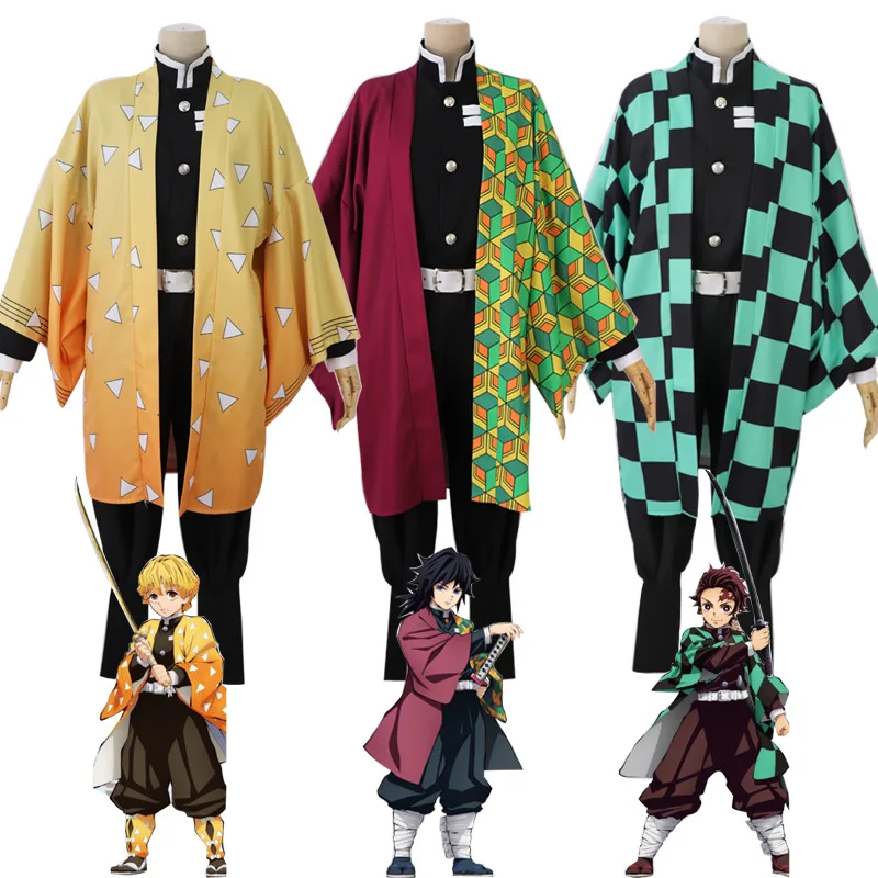 

Anime Kimetsu no Yaiba Demon Slayer Cosplay Costume Kamado Tanjirou Nezuko Agatsuma Zenitsu Tomioka Giyuu Muzan For Men Women