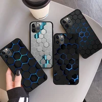 hexagonal lattice phone case for iphone 11 12 pro xs max 8 7 6 6s plus x 5s se 2020 xr mini