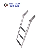 3 step stainless steel marine boat 11 ladder yacht polished steel telescope ladder