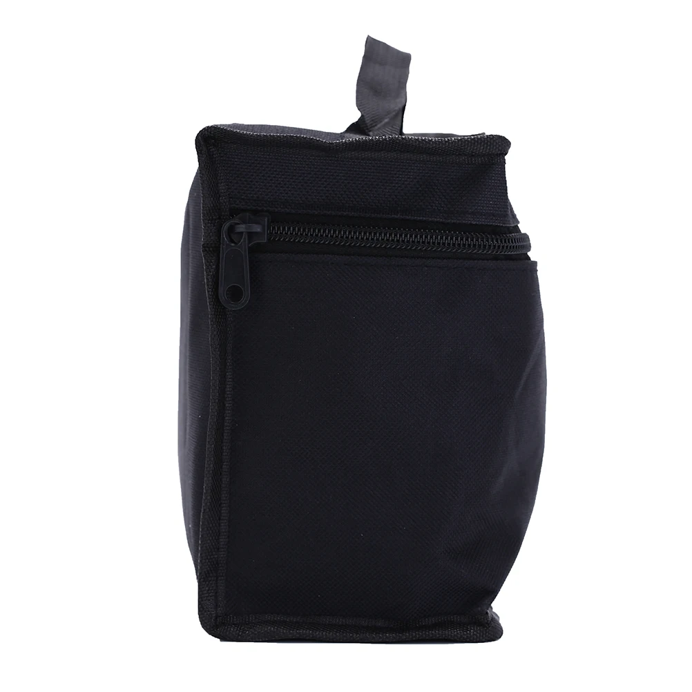 5 размеров Большая вместительная сумка для макияжа черная Складная холщовая