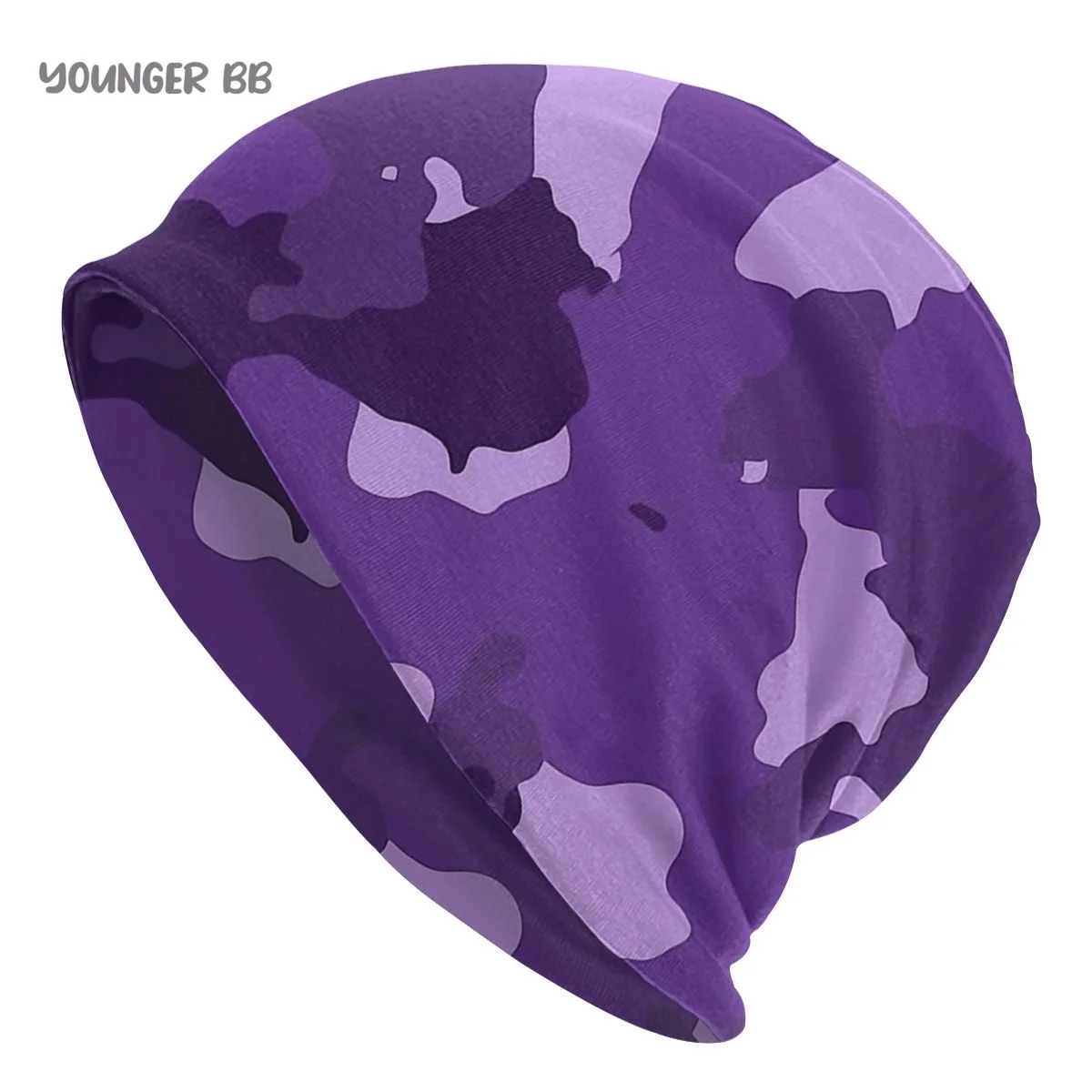 

Camouflage Army Men Women's Beanie Hats Purple Camouflage Knitted Hat Hip Hop Earmuff Bonnet Street Skullies Beanies