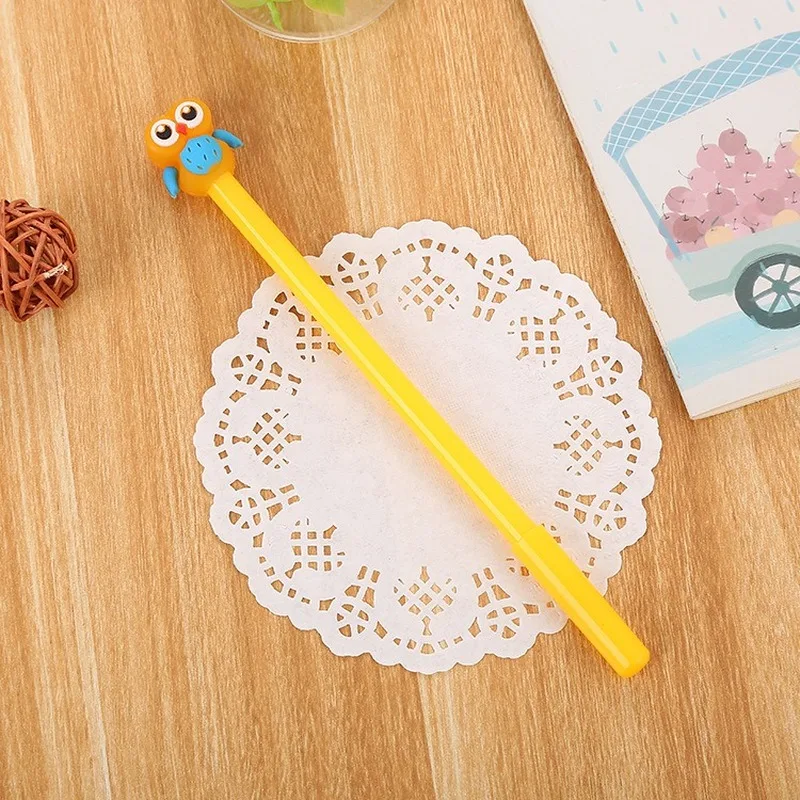 20 PCs Neutral Pens Cartoon Owl Gel Pens Set Creative Cute Learning Stationery Gel Pen High Quality Office Supplies Wholesale