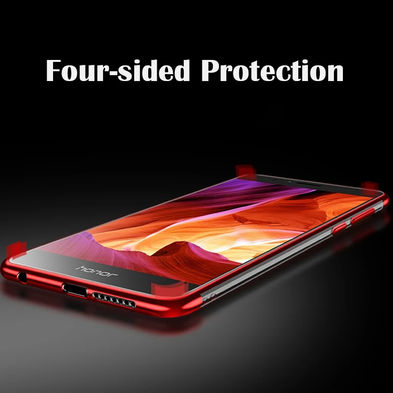 UPaitou прозрачный TPU силиконовый блестящий чехол для huawei P9 P10 плюс P20 Коврики Honor 8 Pro V9