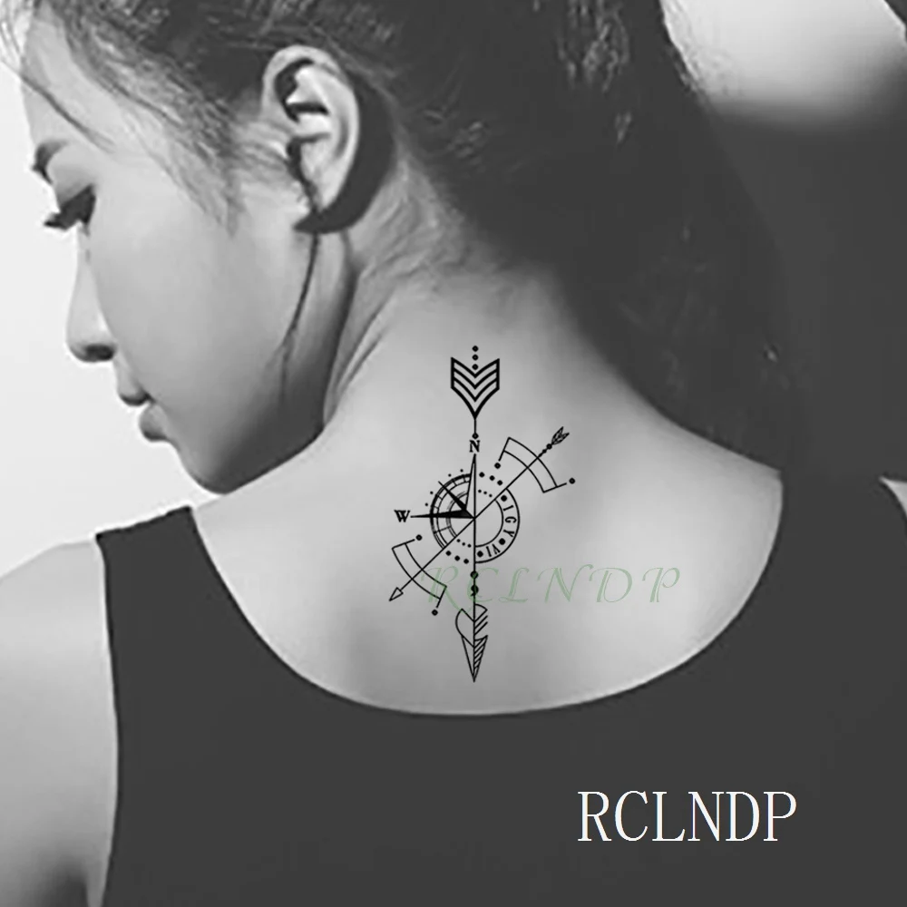 Водостойкие Временные татуировки наклейки Карта мира фальшивые флэш тату татуаж