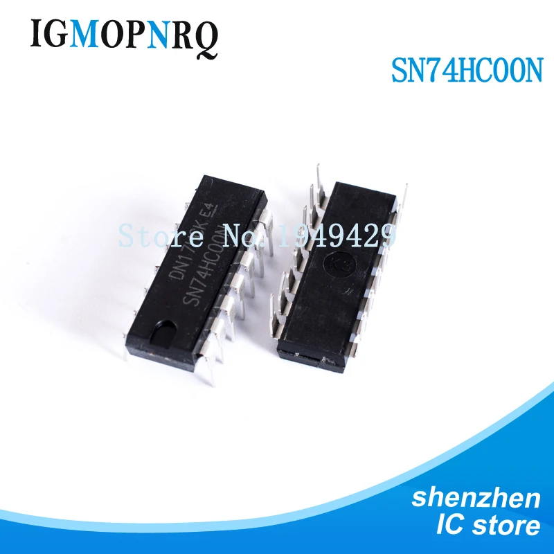 SN74HC00N DIP 74HC00 DIP-14 SN74HC02N SN74HC04N SN74HC05N SN74HC08N SN74HC10N 74HC02 74HC04 74HC05 74HC08 74HC10 74HC00N, 10 шт.