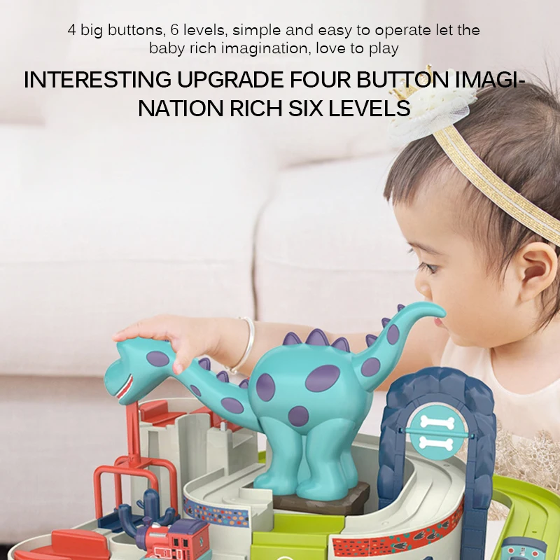 

Baby Education Toy Car Adventure Game Track Toy Manual Rail Train Toy Macaron Color Table Game Puzzles Toys Children Gifts