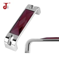 4 size crystal furniture long handle glass cabinet drawer pulls purple handles for kitchen bathroom cabinet dresser cupboard