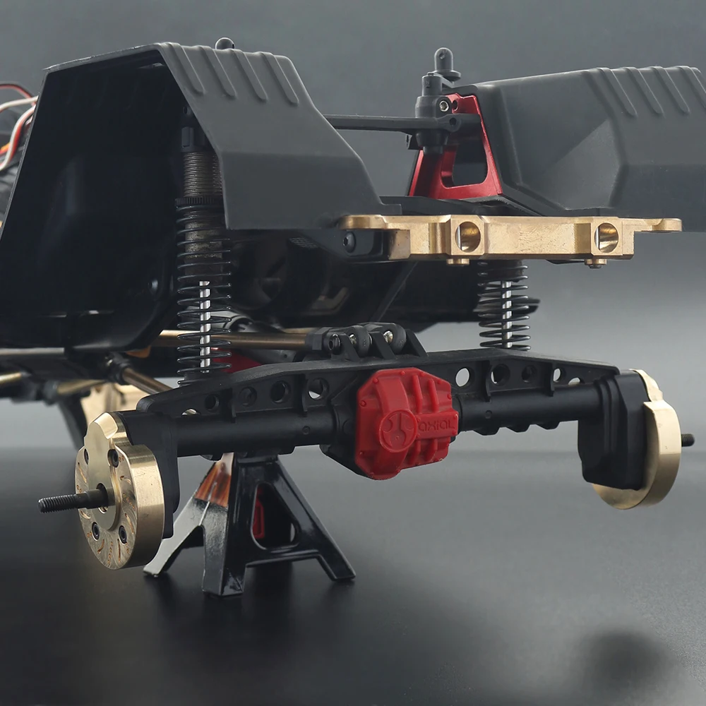 Латунные весы портал поворотный кулак оси корпус для 1:10 RC Crawler Axial SCX10 III AXI03007 и